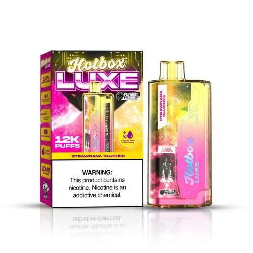 HotboxLuxeVape12kPuffsStrawnanaSlushee 1596x1596 6eb1e22b 8589 4dbb b121 ae34a1ea0b3e