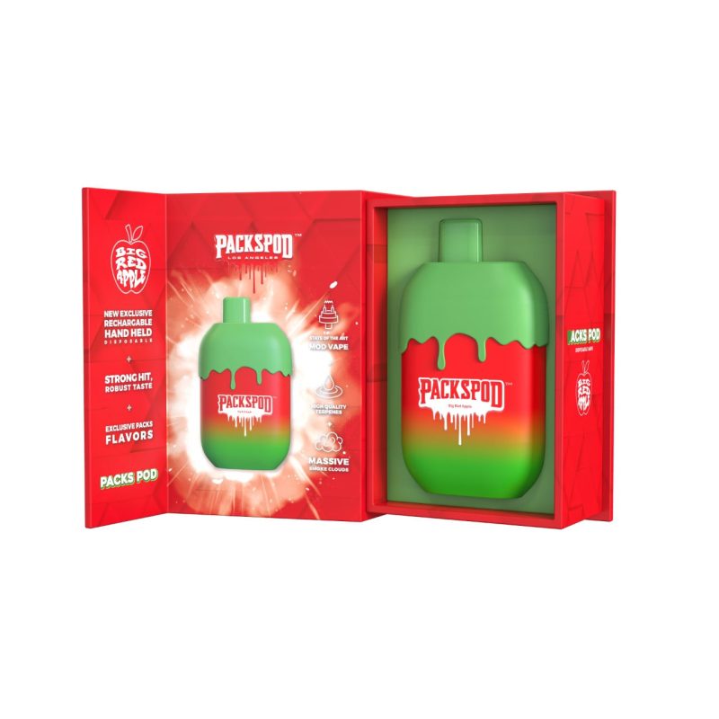 PACKSPOD 5000 Puff Disposable Big Red Apple 58278