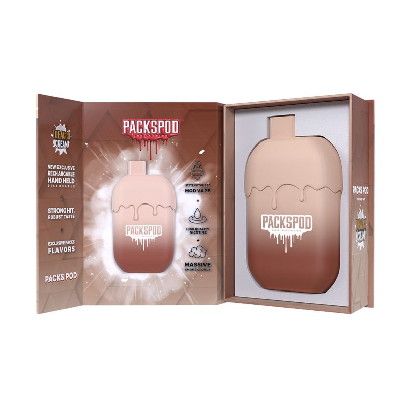 PACKSPOD 5000 Puff Disposable Tobacco Cream 67490